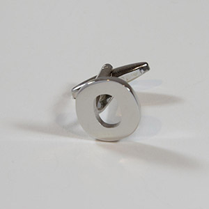 Gemelli Cufflink Letter O 100% Ottone